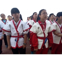 Wrestling suit Chinese style jacket girdle red blue white thickened cotton special SXLM provincial team supply