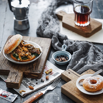 Old wood chopping board gourmet photography props solid wood chopping board 7 sizes coffee chopping board small chopping board retro country wind