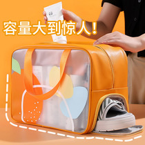 Travel cosmetics storage bag small and portable large-capacity 2021 new super fire waterproof high-end sense washing bag