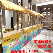 Market Night Market Shelf Market Stalls Wooden Activity Shelves Custom Outdoor Creative Snack Car Display Rack