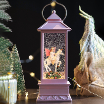 Creative dream gift for girls night light music box to send girlfriend snowflake crystal ball music box birthday gift