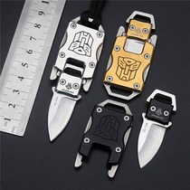 Mini knife deformed knife self-defense knife fruit knife necklace chain knife portable knife fight knife self-defense supplies outdoor knife