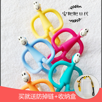 British Matchstick Monkey match baby toothbrush tooth glue baby silicone grinding tooth stick bite glue