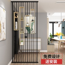 Nordic screen partition shelf into the home wash table entrance decorative dining living room creative hollow bathroom partition