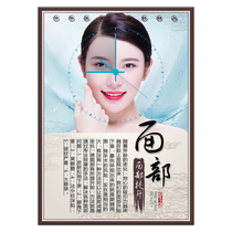 Beauty shop wall beauty decoration beauty salon background wall painting painting publicity poster stickers Health Center