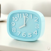 Mini European desktop small clock cute home electronic student table bedside living room small alarm clock battery