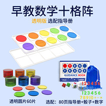 Ten grid teaching aids mathematics enlightenment thinking training within 10 20 addition and subtraction learning number sense teaching materials transparent