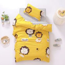 Cotton kindergarten quilt three-piece set of children's bedding six-piece set of baby nap into the kindergarten crib bedding