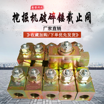 Excavator broken hammer globe valve 1 2 3 4 1 inch ball valve Broken hammer accessories Oil switch arm accessories