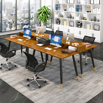 Computer desk Household simple modern desktop desk Modern staff work desk Double four-person student desk