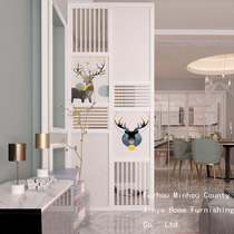 Nordic modern solid wood screen partition Living room decoration entrance Bedroom block entry Simple light luxury style small apartment type