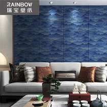 Ruibao wallpaper National Treasure Jufu Shanshui new Chinese wallpaper living room bedroom TV background wall
