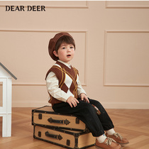 Deer di Deer domestic 21 years autumn mens treasure knitted vest C221312802