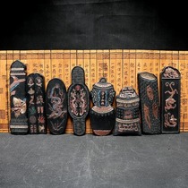 Eight Treasures Qizhen Set Ink old objects Four Treasures Hui ink Anhui old ink block ink bar pine smoke ink
