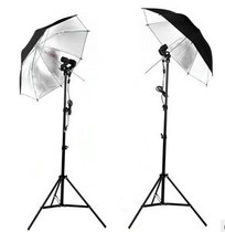 2 double lamp holder +2 reflective umbrella +2 tripod suit for taking portrait clothing model identification photo