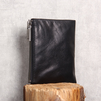 Real Leather Zero Wallet AA Grade Fetal Calf Leather Wallet Leather Bag Original Design
