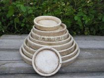 European style pottery tray indoor flower device water tray round chassis large medium and small matching
