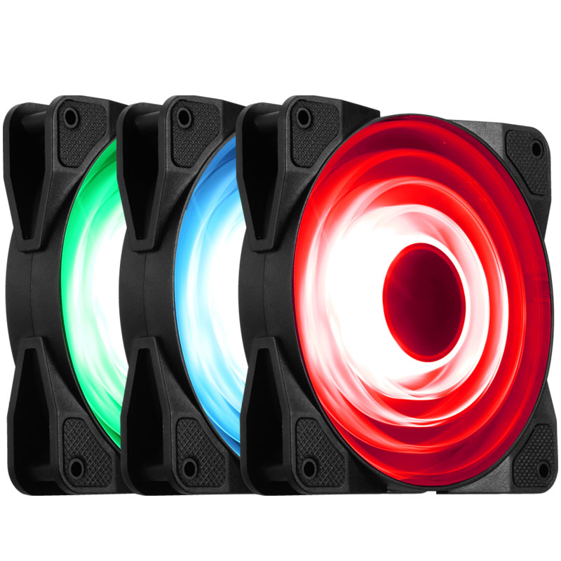 JONSBO 乔思伯 FR-531 RGB 256色 12CM LED 高效散热静音机箱风扇