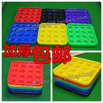 Black 8 billiards ball plate strong and durable fancy nine ball ten six color tray plastic billiards storage box billiards