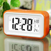 Simple lazy snooze sleep alarm clock luminous mute clock smart clock creative fashion electronic clock bedside childrens clock