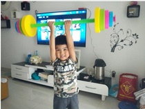 Limited time children weightlifter toys fitness equipment children dumbbell barbell plastic dumbbell sensory training Assembly