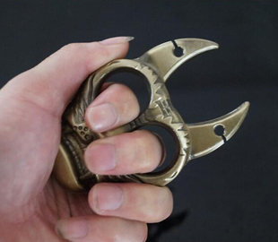 防身手指虎铁拳头拳套指扣套拳扣手撑子虎头拳刺版用品毒龙钻武器