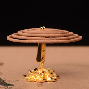 窝生活 莲花香架莲花香夹香炉香座香插沉香檀香卧香盘香线香适用