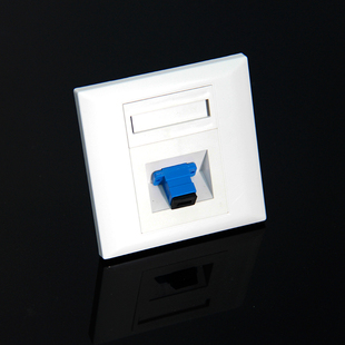 家用装修ftth入户sc单口光纤面板 86型sc墙壁面板 (不含法兰)