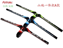 Taiwan FUTURE mountain bike one-piece full carbon fiber handlebar mountain bike straight handle riser A model