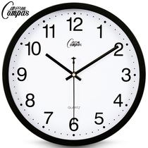 Kangba silent wall clock modern living room clock fashion simple clock creative quartz clock bedroom round wall watch
