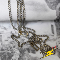  American soldier identity card special two-in-one overall quick-hanging U-shaped joint pure stainless steel chain