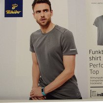 Dingsheng foreign trade out of Germany men quick dry moisture wicking breathable sports round neck short sleeve T-shirt fitness S005