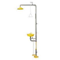 National 304 stainless steel composite shower eyewash factory eyewash eyewash emergency shower eyewash