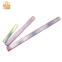 (Shanghai three circle tools)Stainless steel straight ruler steel ruler Steel tape ruler Household student ruler 150mm-2 meters