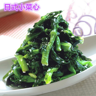 日式小菜心 可口小凉菜 蒜香味 芝麻绿叶菜酒店冷菜400g