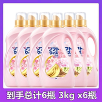 Weixin Qingyi Cherry Blossom laundry care agent Gold 3kg x6 bottles Laundry softener special price can be soft can be soft can be soft can be soft can be soft can be soft can be soft can be soft can be soft