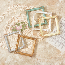 Green ins photo frame ornaments European style Vintage nail art display frame jewelry Gu Mei Still Life photo photography props