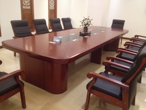 Solid Wood Meeting Table Long Table Paint Wooden Leather Desk Long Strip Large Table Negotiating Table And Chairs Meeting Table table