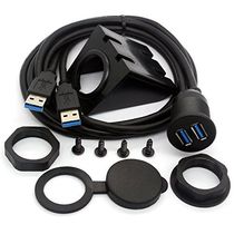 Car ship motorcycle dashboard panel USB 3 0 data extension line double port USB3 0 waterline