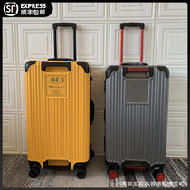 Japan high-end aluminum frame sports box mute universal wheel travel trolley case luggage luggage 26 inch password check box