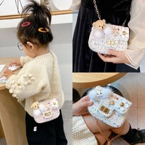 Baby cute accessories Shoulder Bag Girl Girl Princess small fragrant style fashion small bag children children children bag tide