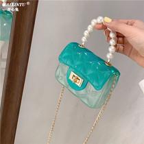 Summer Children Crystal Jelly Crossbody Bag for Girls Mini Fashion Cute One Shoulder change Bag Tide Girl Princess