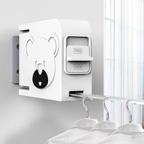 New clothes rope shrink drying rack tension hotel simple invisible high load-bearing hidden bathroom retractable drying