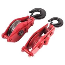 New pulley drawstring lifting household national standard bearing lifting pulley fixed Action Group 0 5-10 ton hook hanging