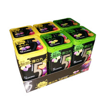 Wrigley 5-bullet cube mini sweet and sour sugar-free gum 30g * 6 bottles of elastic Square Apple Mango Hawthorn kumquat flavor