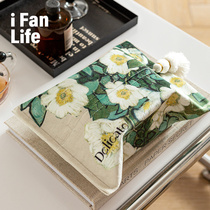 Van Store Oil Painting Retro Paper Drawing Box Home Living Room Creative On-board Paper Towels Box Modern Light Lavish And Cute Drawing Paper Boxes