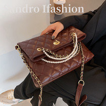 France Sandro Ifashion linger bag large capacity 2021 new shoulder bag soft leather tote bag tide