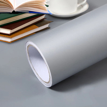 Silver sticker light gray wallpaper high grade Gray self-adhesive waterproof living room dormitory wallpaper self-sticking background wall system