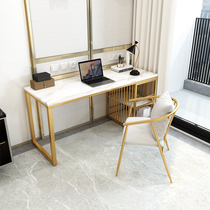 Nordic style computer desk household iron art light luxury desk marble simple modern writing table study desk