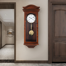 European-style mechanical clock living room wall luxury decorative clock home luxury Hemler wall clock American creative standing clock